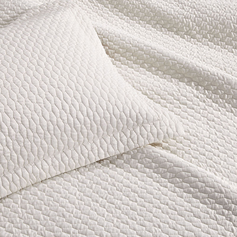 square quilted bedspread