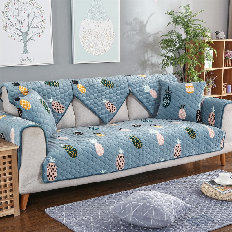 print quilted sofa covers