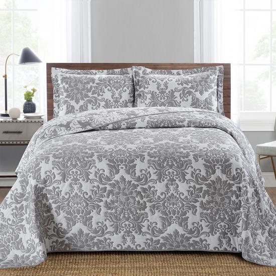 Poly-cotton Jacquard quilted bedspreads