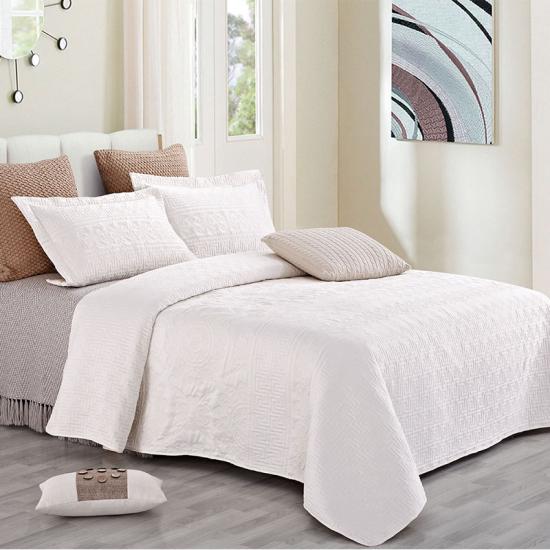 satin bedspread with pillow shams