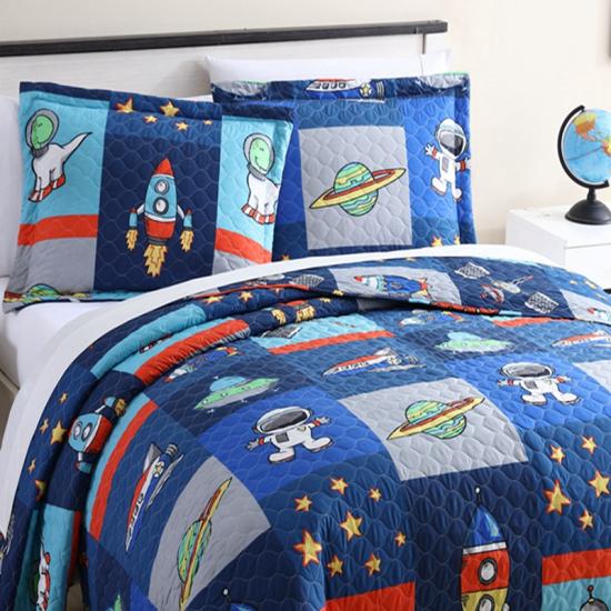 outer space baby quilt | juvi quilt cover outer space